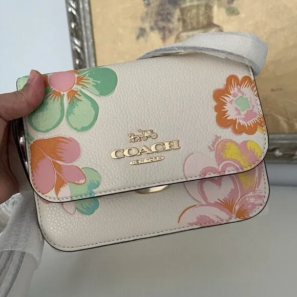 NWT Coach Mini Brynn Crossbody With Dreamy Land/Mystical Floral Print C8324 - Picture 3 of 10
